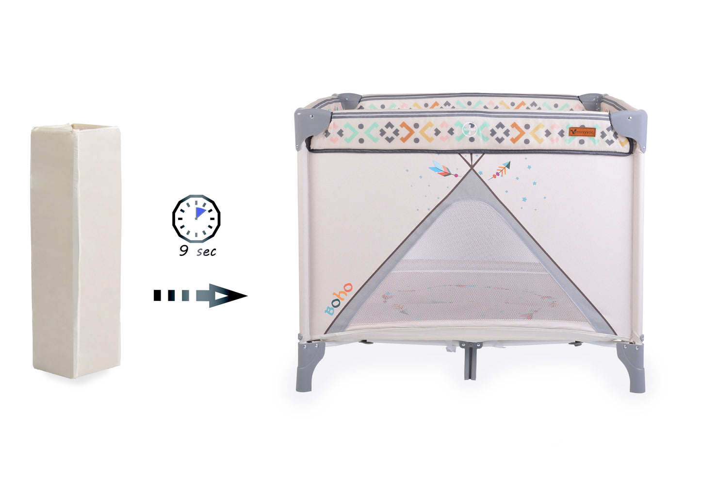 Cangaroo Boho összecsukható járóka - Online Babyshop | Bababolt és webshop