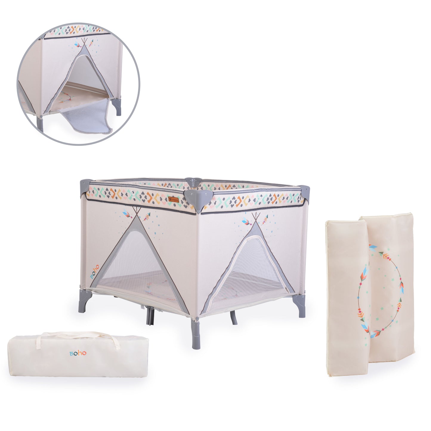 Cangaroo Boho összecsukható járóka - Online Babyshop | Bababolt és webshop