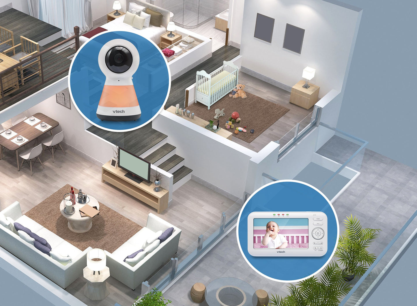 Vtech VM5255 kamerás babaőrző - BBLOVE | Bababolt és webshop