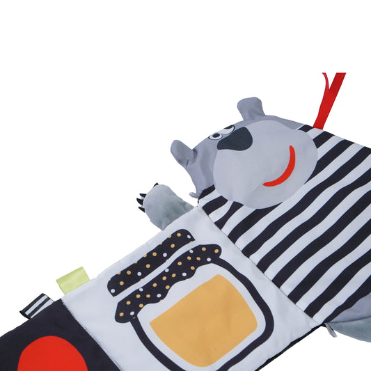 Bali Bazoo Teddy macis puha kontrasztos  mesekönyv