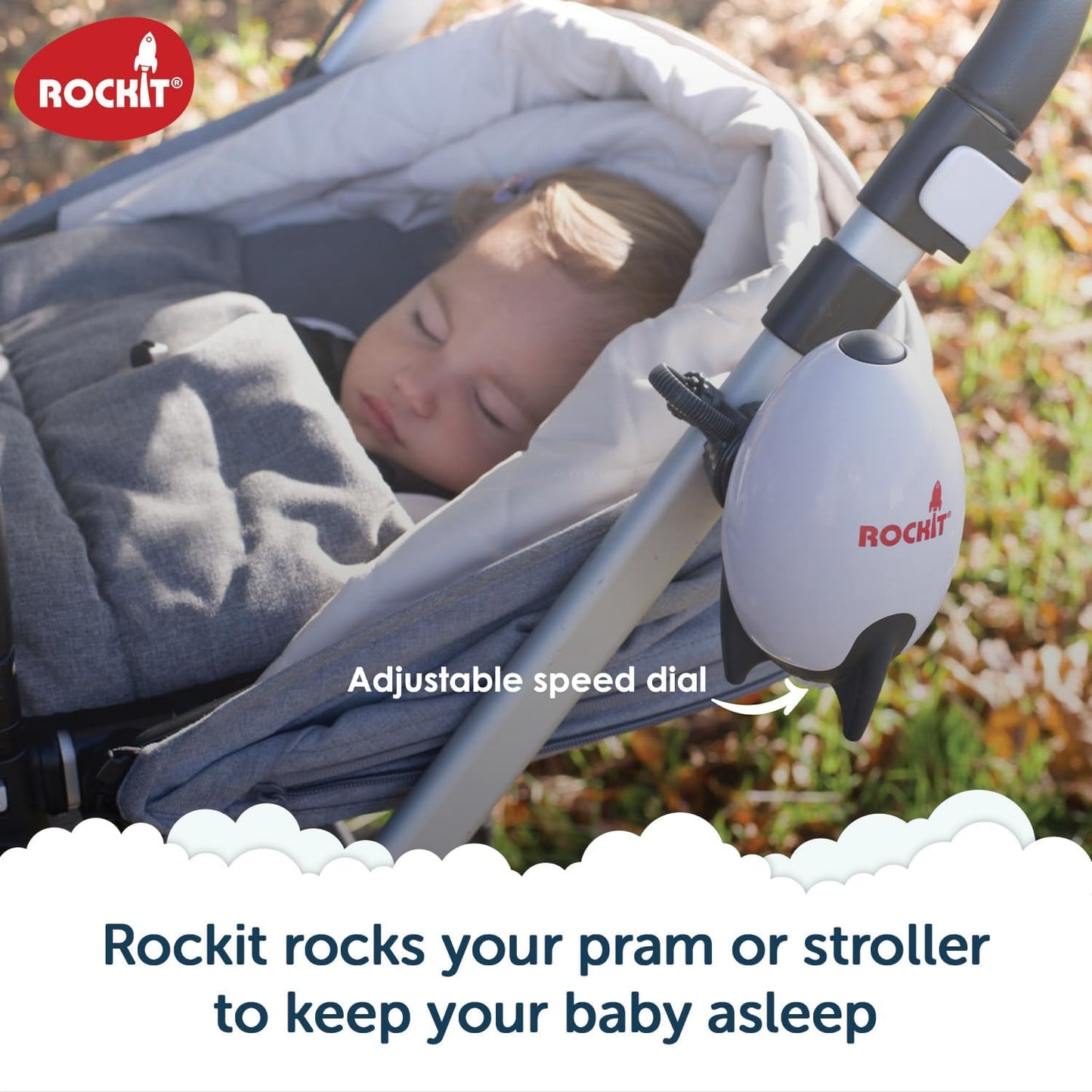 Rockit MK2 Tölthető akkumulátoros babakocsi ringató