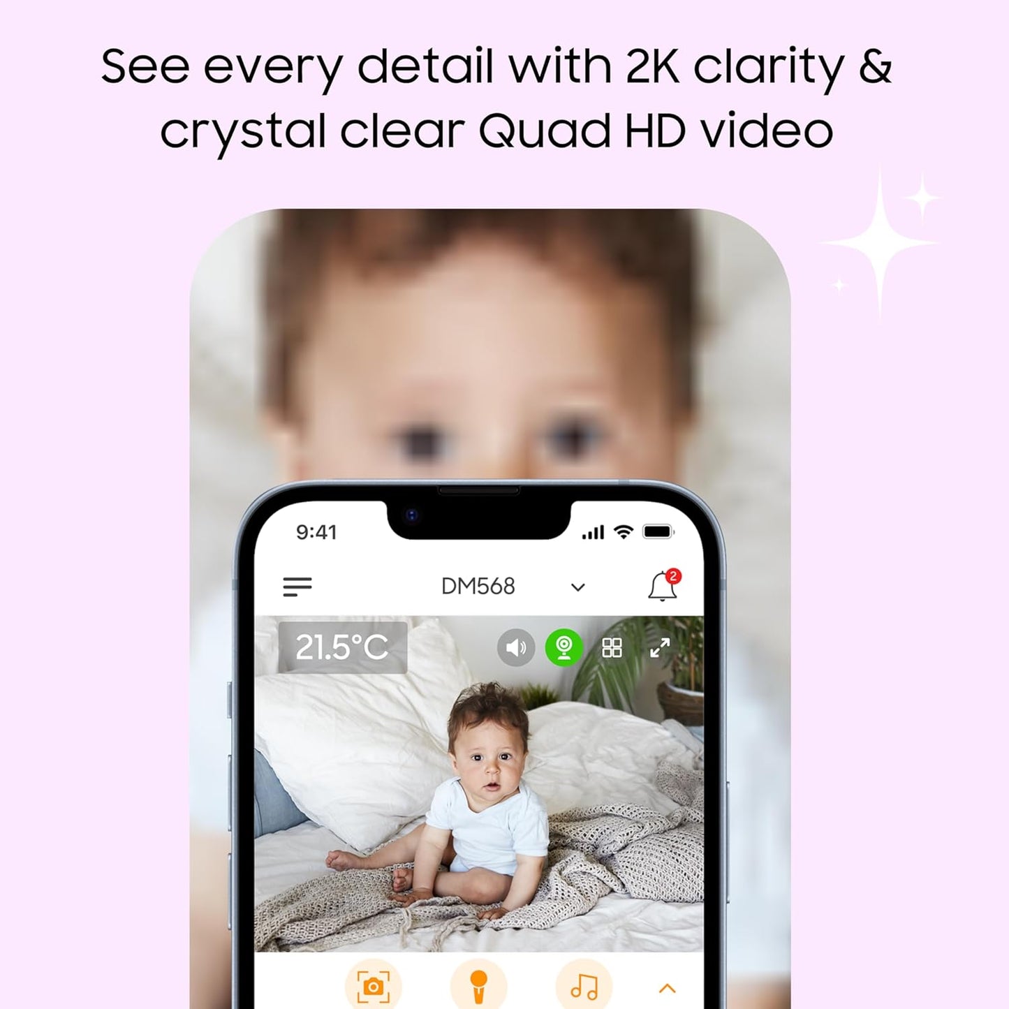 Chillax DM568 Smart Candle 5" babaőrző