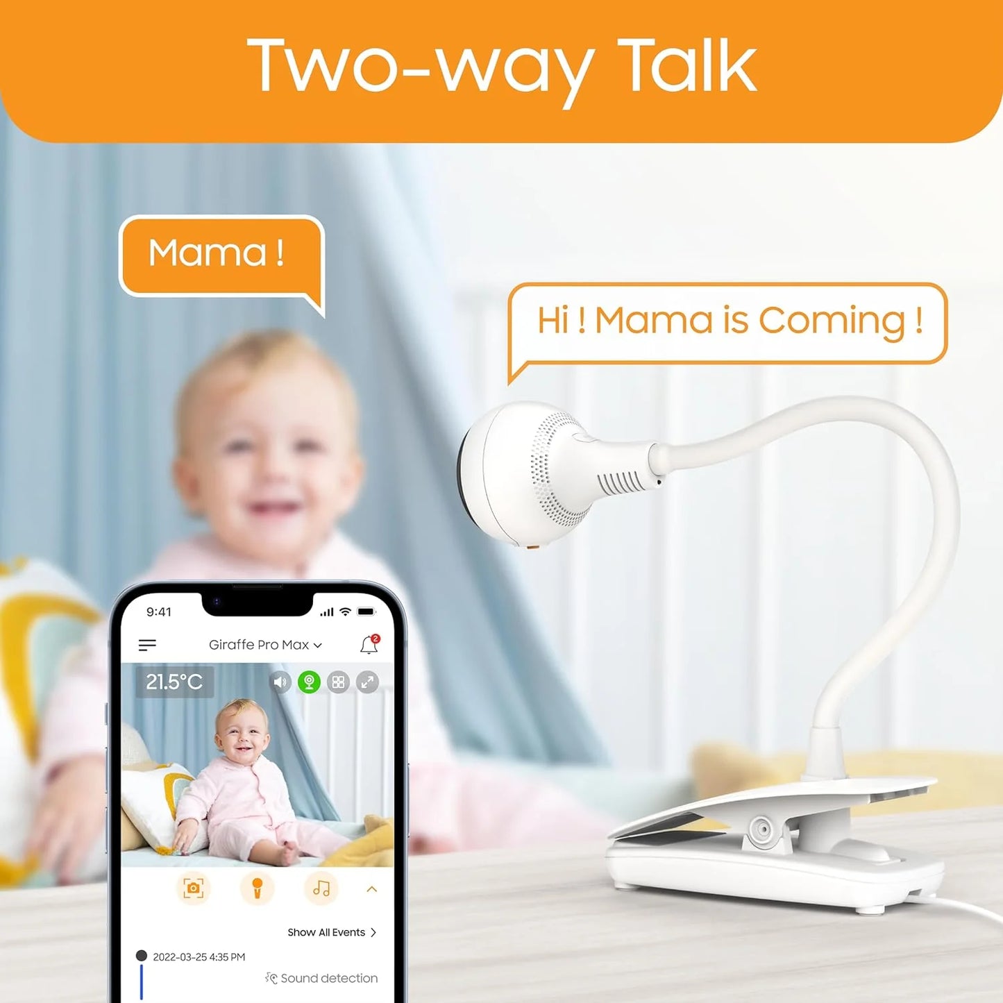 Chillax DM688 Giraffe Pro Max wifi és hordozható kamerás babaőrző