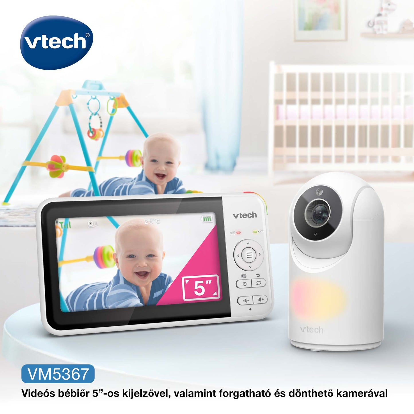 Vtech VM5367 Pan & Tilt kamerás bébiőr