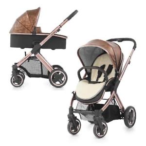 Babystyle Oyster 2 Chassis Rose Gold Copper Fabric babakocsi szett