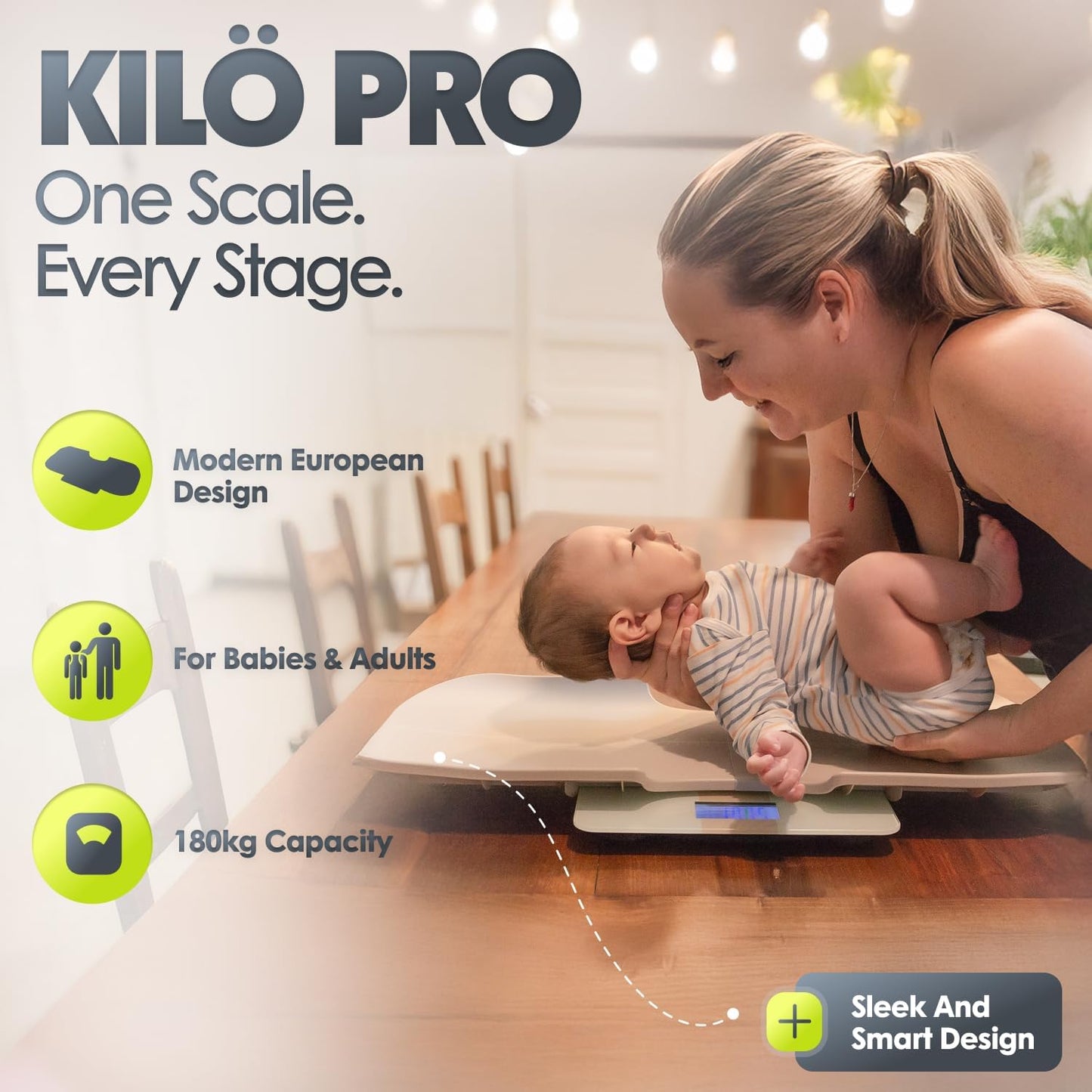 BBlüv Kilö Pro csecsemő és felnött mérleg