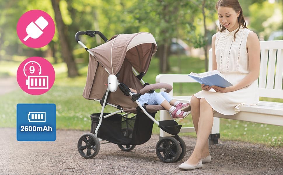 V-Hush™ Rocker – Hang- és Mozgásalapú Babakocsi-Ringató