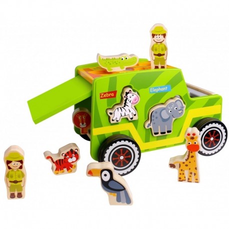 Tooky Toy Safari jeep fa puzzle