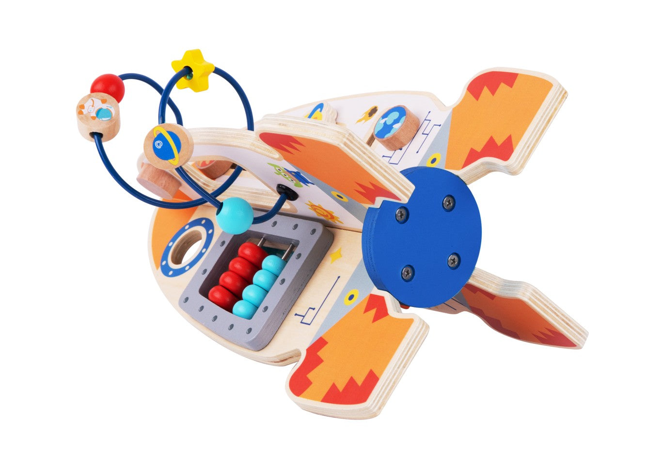 Tooky Toy activity rakéta fa játék - Online Babyshop | Bababolt és webshop