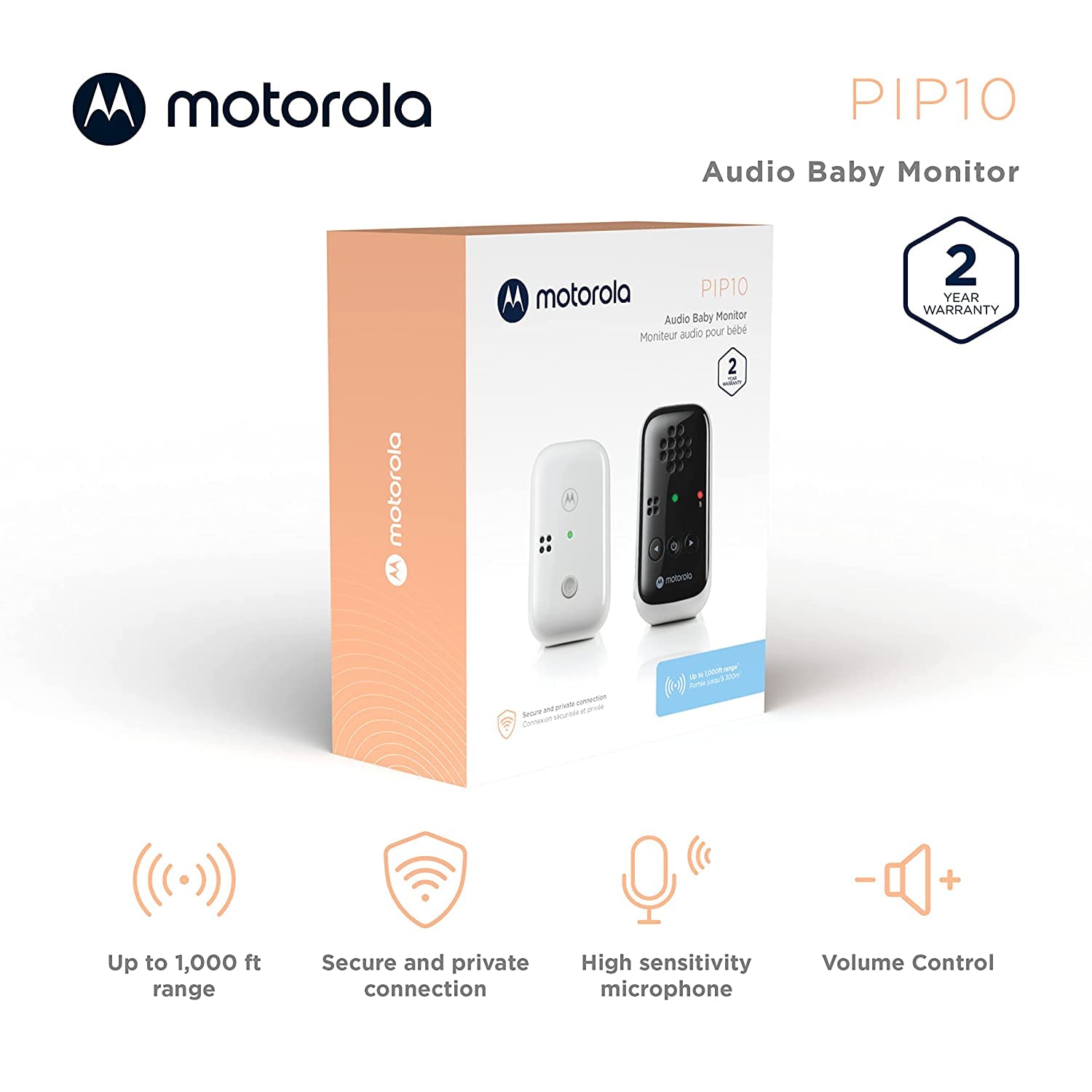 Motorola PIP10 audió babaőrző - BBLOVE | Bababolt és webshop