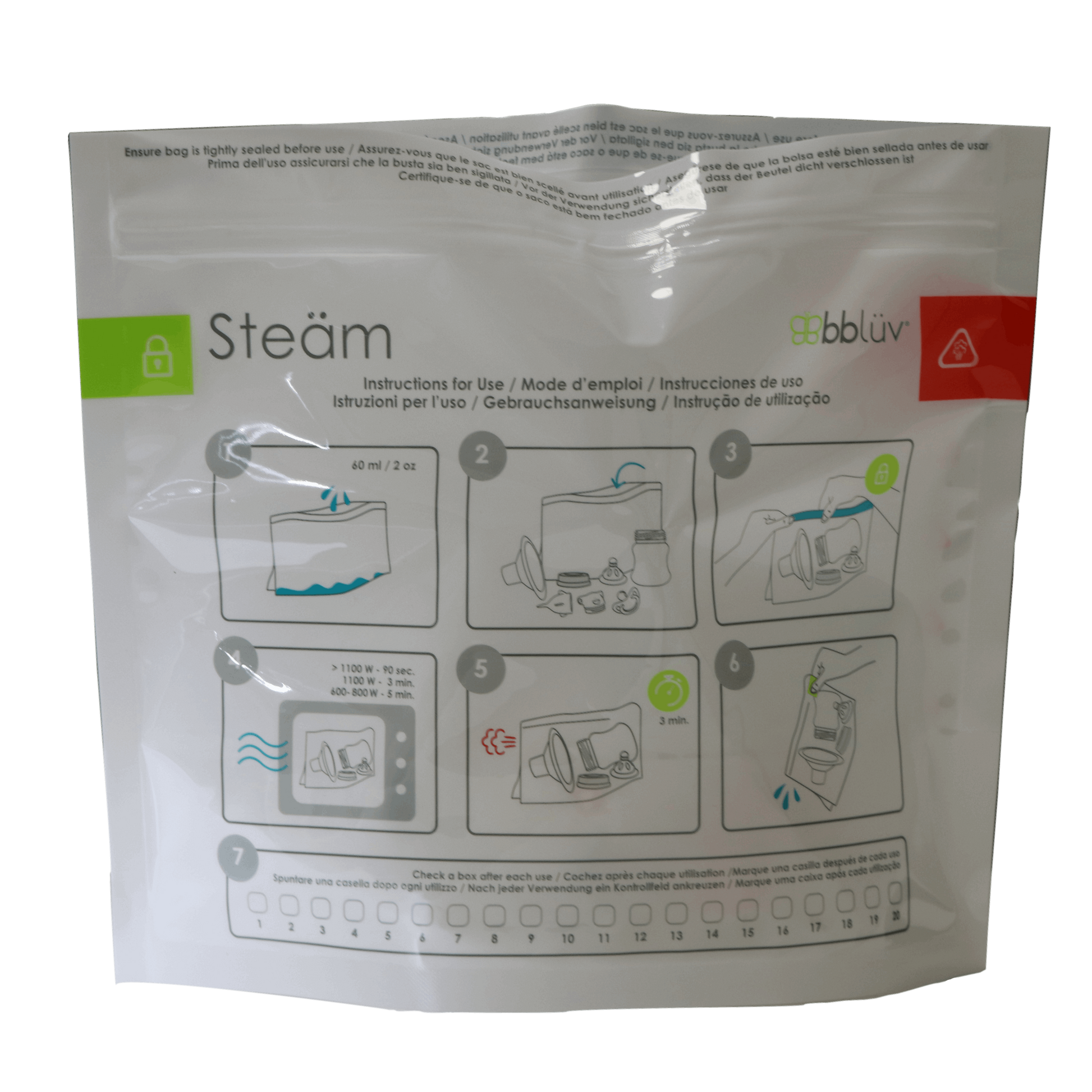 Bblüv Steam sterilizáló zacskó - BBLOVE | Bababolt és webshop