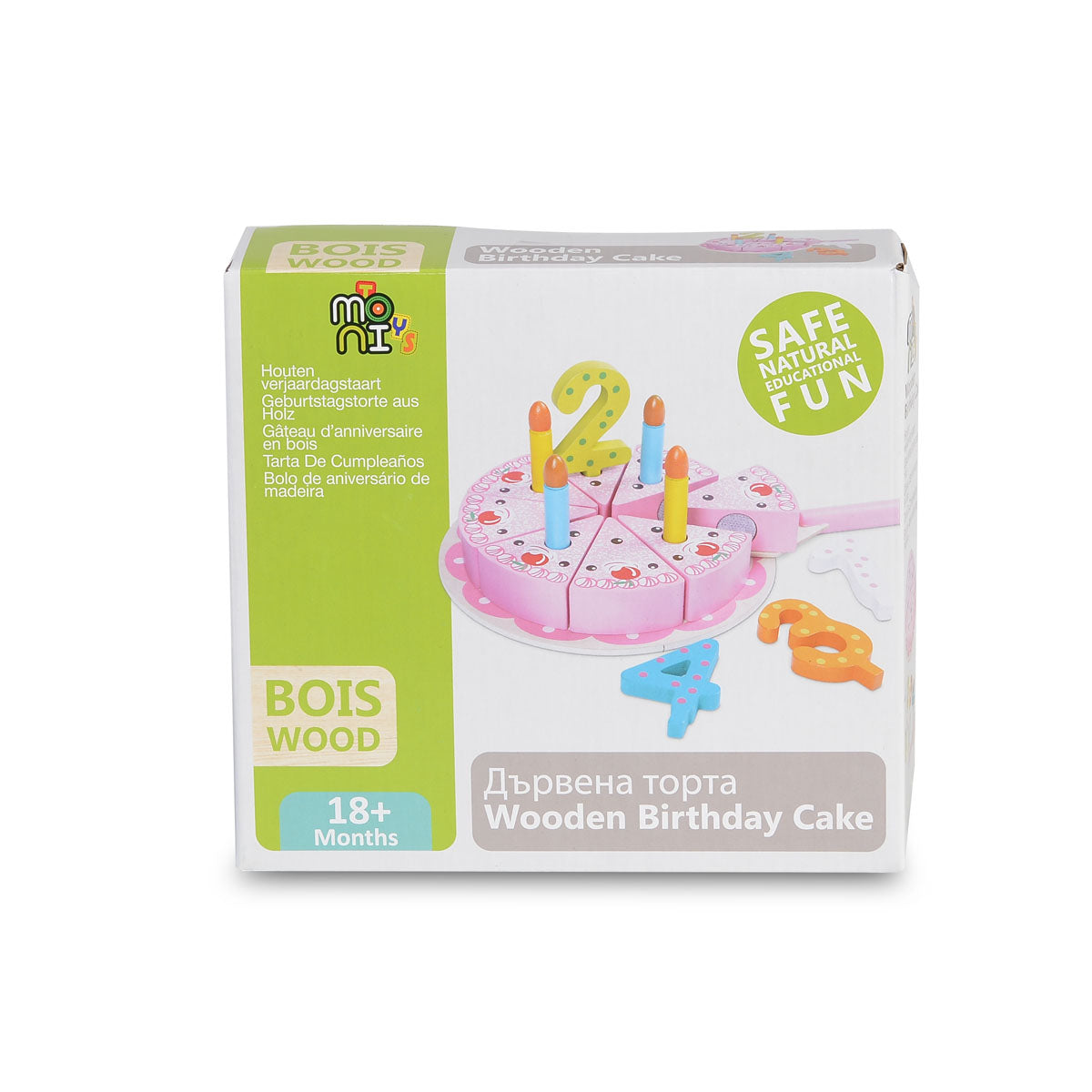 Moni Wooden Birthday cake - BBLOVE | Bababolt és webshop