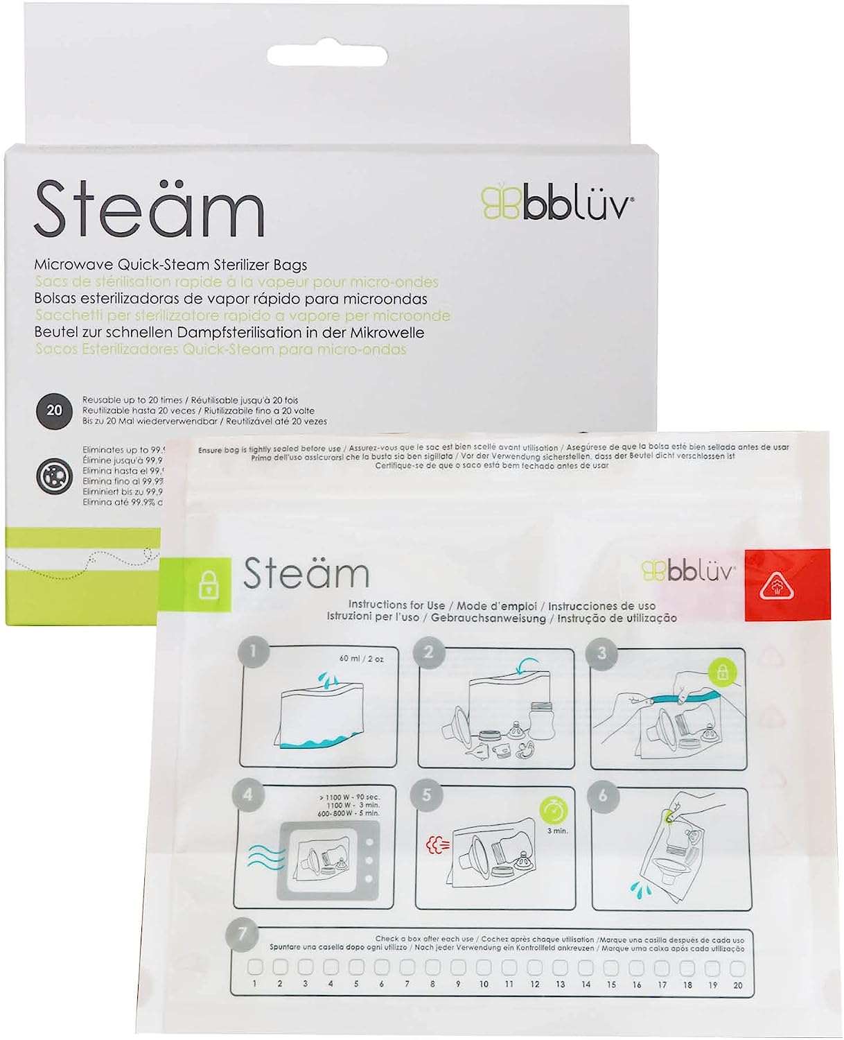 Bblüv Steam sterilizáló zacskó - BBLOVE | Bababolt és webshop