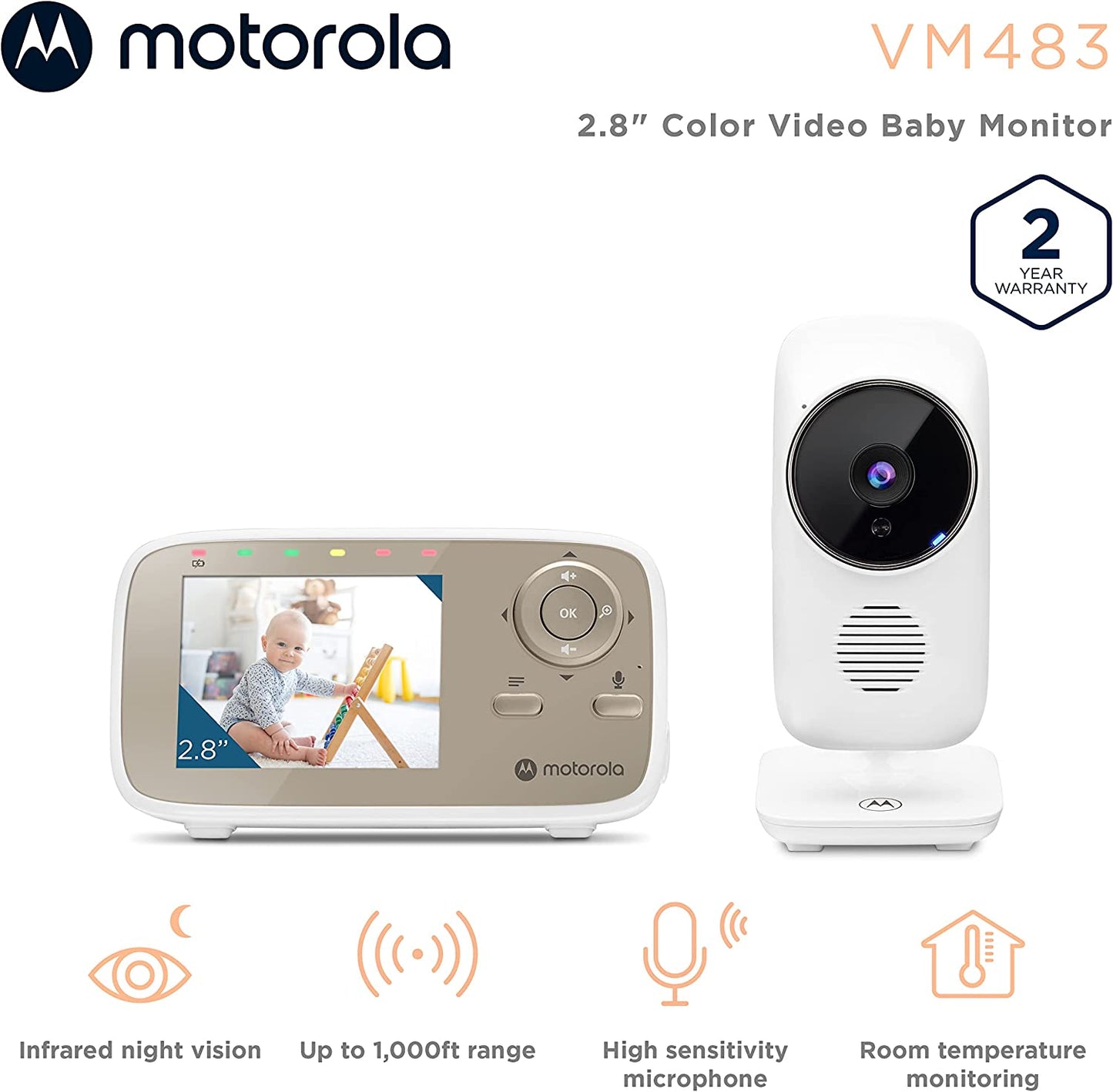 Motorola VM483 kamerás babaőrző - BBLOVE | Bababolt és webshop