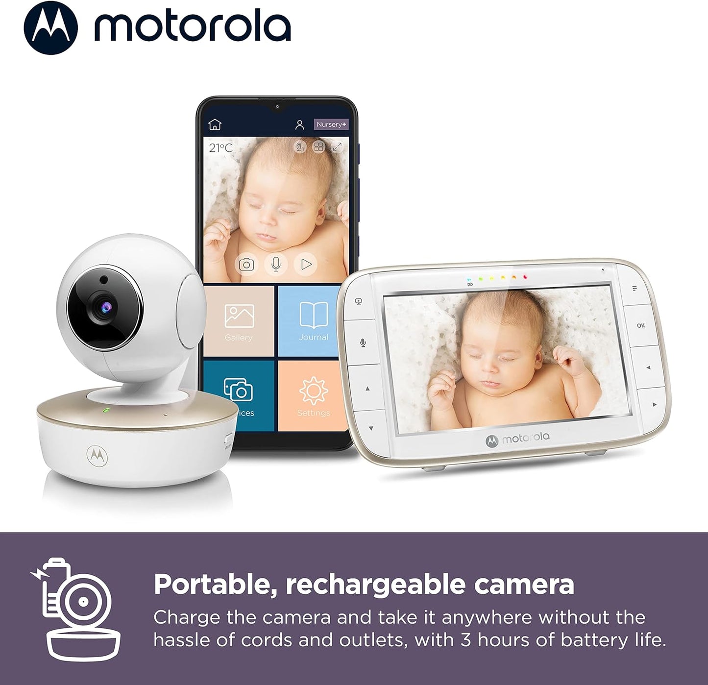 Motorola VM855 Connect kamerás babaőrző - BBLOVE | Bababolt és webshop